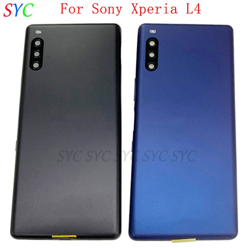Rear Door Battery Cover Housing Case For Sony Xperia L4 Back Cover with Camera Frame Lens Logo Repair Parts