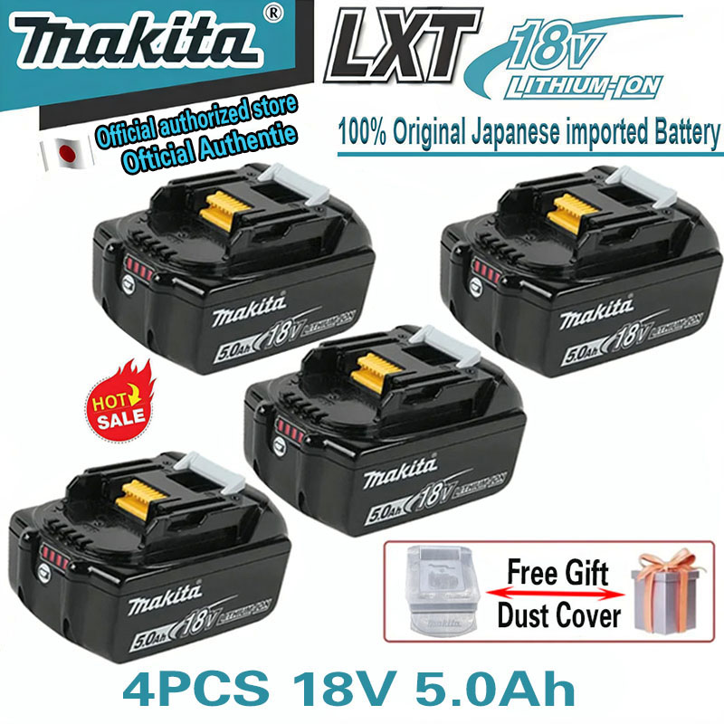 Genuine Makita 6Ah 18V Makita Battery DDF485 DHP453 BL1860 BL1850B BL1850 BL1840 BL1830B Makita Replacement Lithium Battery