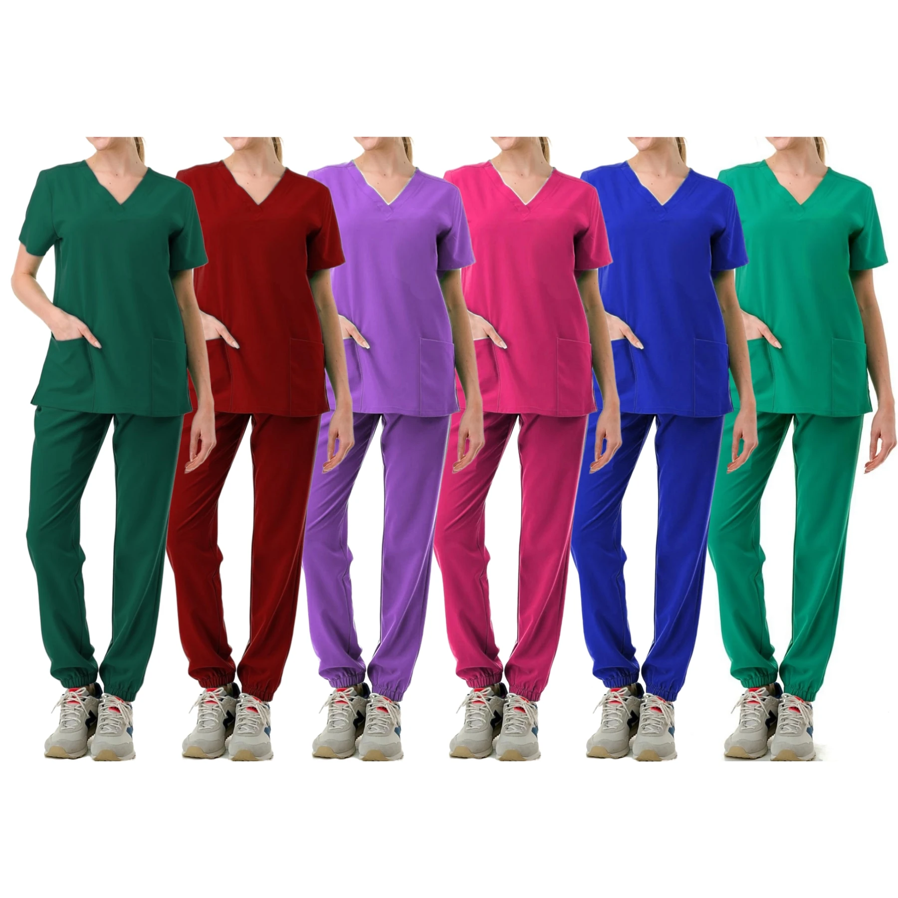 Surgical Uniform Clinical Scrubs Top Pants Spa Doctor Nursing Clinical Suit Woman Scrub Set Medical Nurse Beauty Salon Workwe