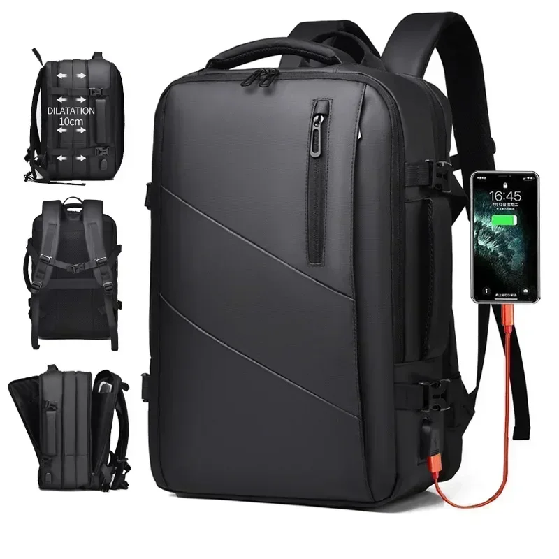 Men Business Backpack Laptop Backpack Multi Expandable Waterproof USB Bag Travel Bag Daily Commute Backpack Mochilas Рюкзак 백