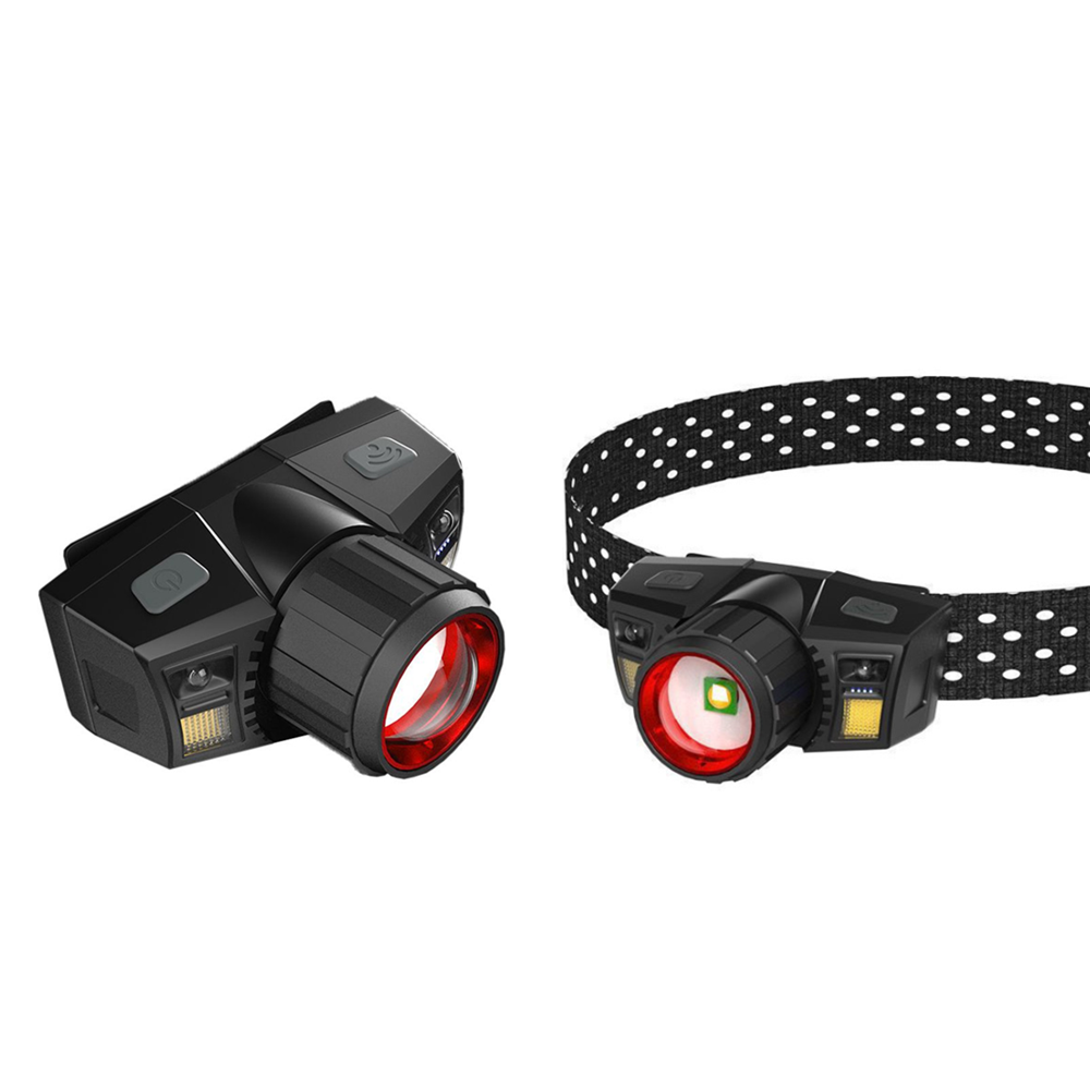 Zoomable Led Sensor Night Fishing Strong Light Ultra-Bright Head-Mounted Long-Range Miner's Lamp Headlamp Фонарь Налобный 헤드랜