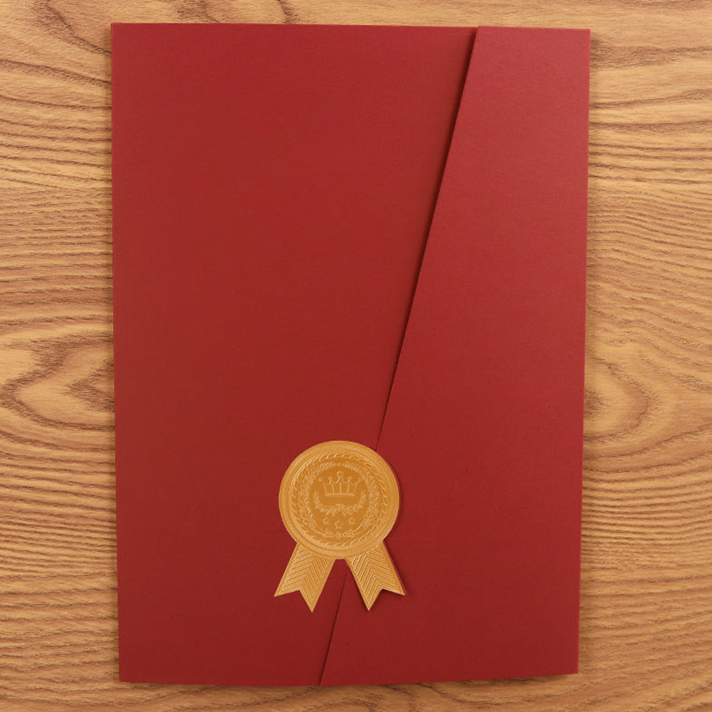 Honor Certificate Shell Paper Diploma Cover Award Holder Holders Envelopes Decorative Folder