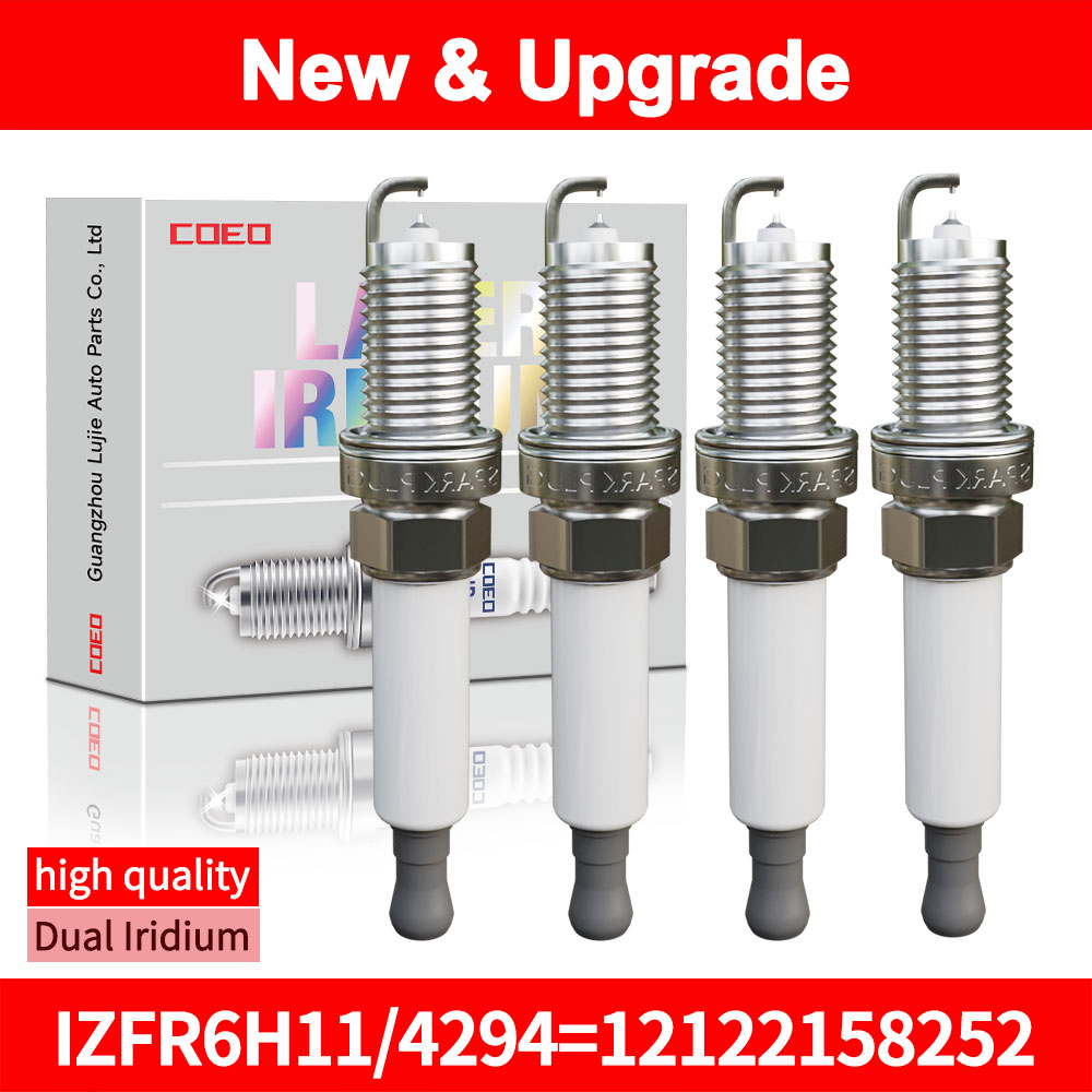 For NGK IZFR6H11 4294 12122158252 Dual Iridium Spark Plugs for E82 E87 E88 E90 E92 E63 E65 E66 E70 318i 320i 550i 740i X1 X5 