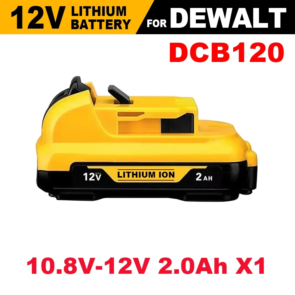 3000mAh 12Volt Max Lithium Ion Battery Replacement for DeWalt DCB120 DCB123 DCB122 DCB127 DCB124 DCB121 Rechargeable Batterie