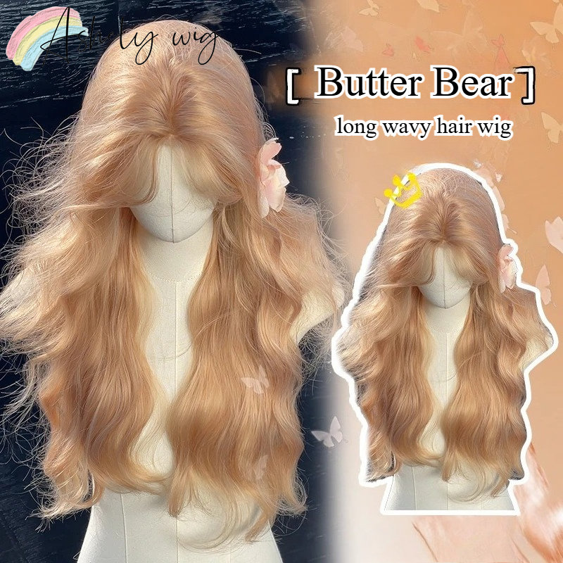 Ashely Wig Orange Cute Wigs 24inch Long Wavy Hair Wig Synthetic Headband Wigs High Temperature Fibers Cosplay Lolita Парик 가발