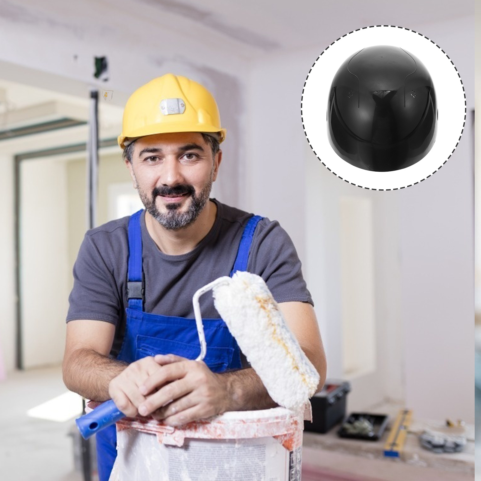 1Pcs Breathable Anti-Collision Hat Shell Durable Polyethylene ABS for Various Worksites Universal Head Protector