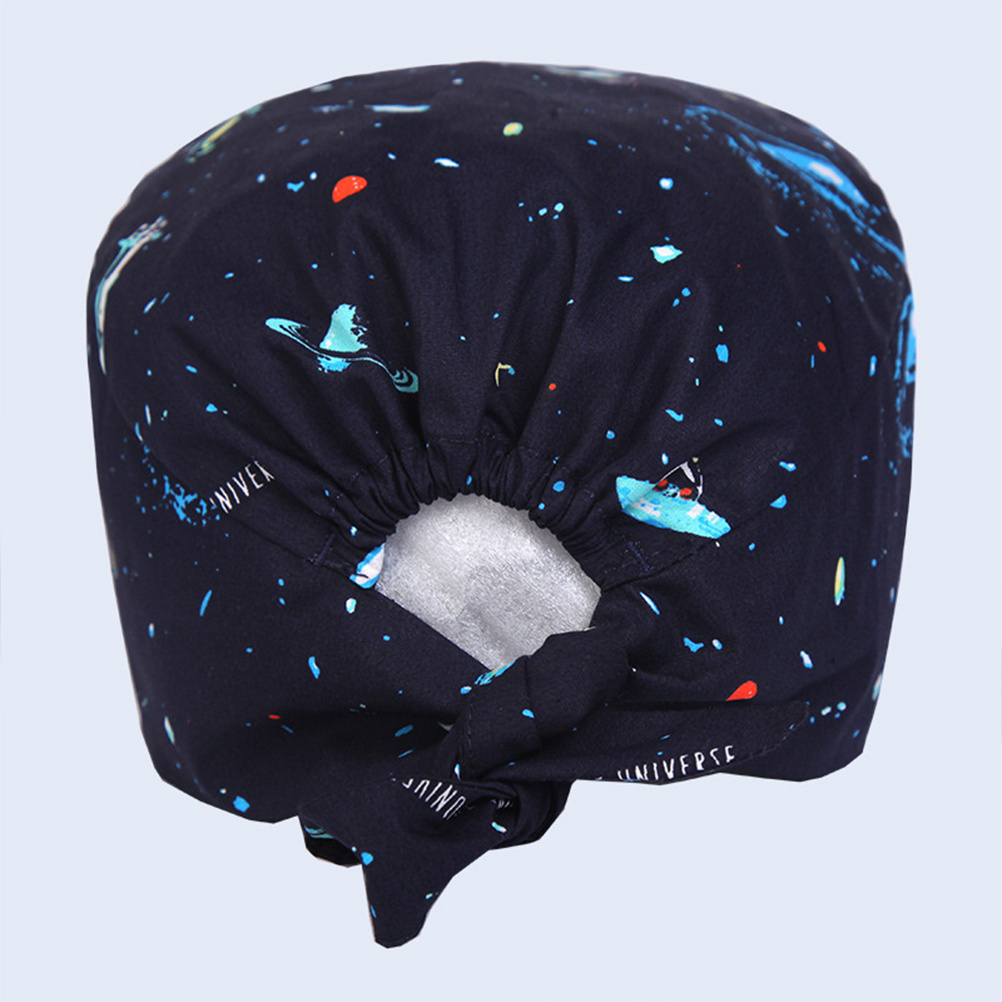 Cotton Surgical Cap Breathable Sweat-Absorbing Dustproof Nurse Doctor Working Hat For Beauty Cleaning