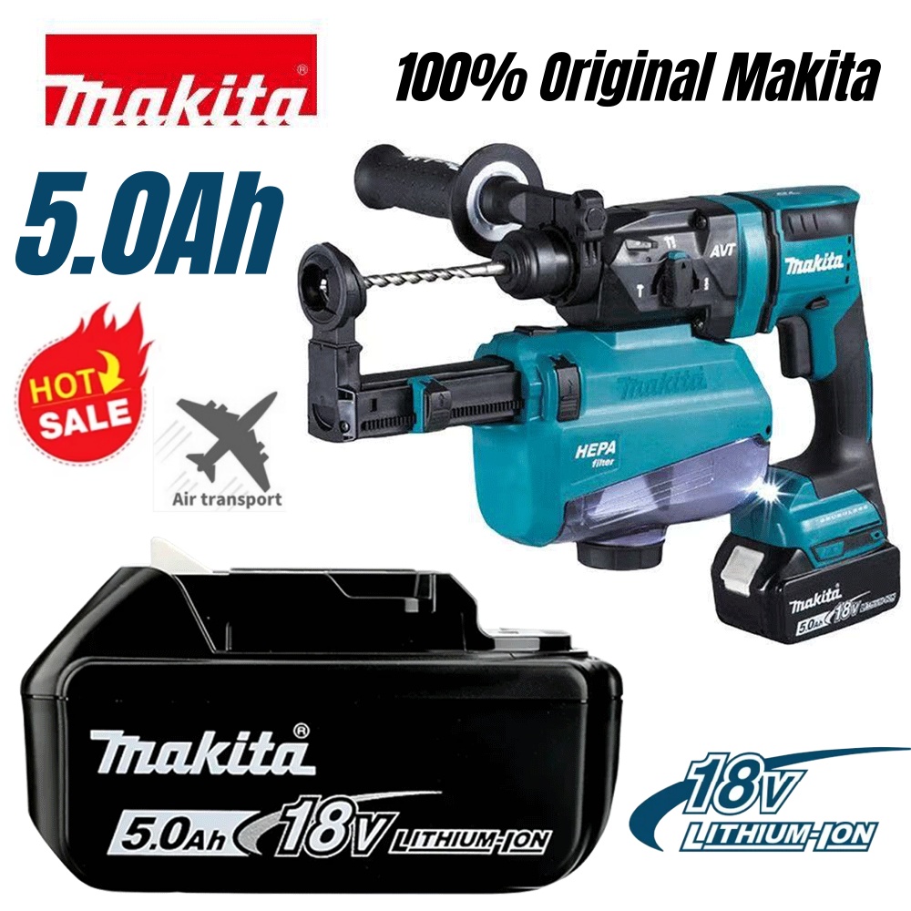 Original genuine Makita 5Ah 5000mAh 18V Makita battery BL1860 BL1850B BL1850 BL1840 BL1830B makita rechargeable lithium batte