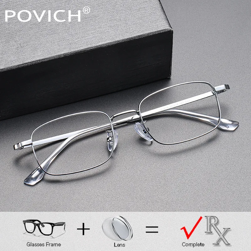 Rectangle Titanium Bifocal Photochromic Eyeglasses Men Progressive Optical Glasses 1.74 Doctor Prescription Multifocal Eyewea