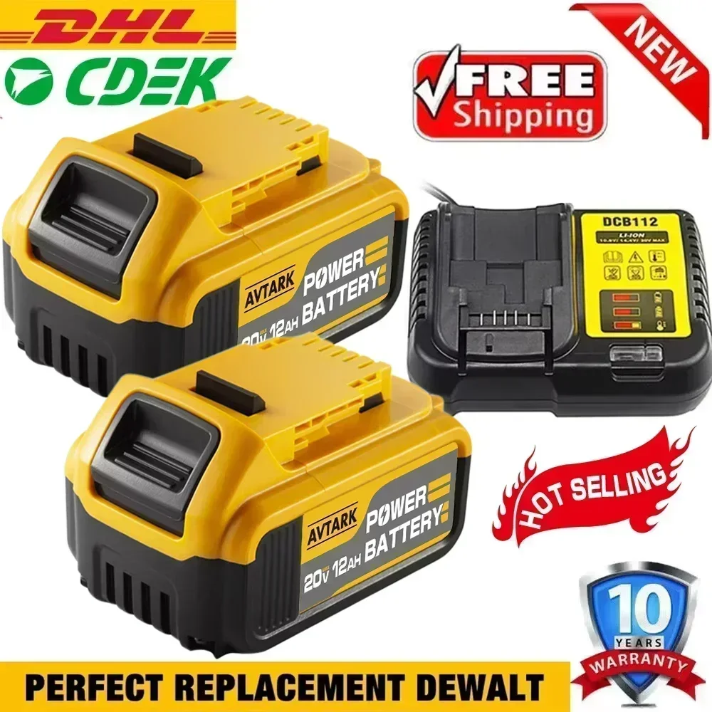 DCB203 Li-ion Battery 18Volt 20V 12.0Ah For Dewalt Max Tools DCB205 DCB206 DCB204 DCB200 DCB182 DCB180 DCB230 DCD DCF DCG Ser