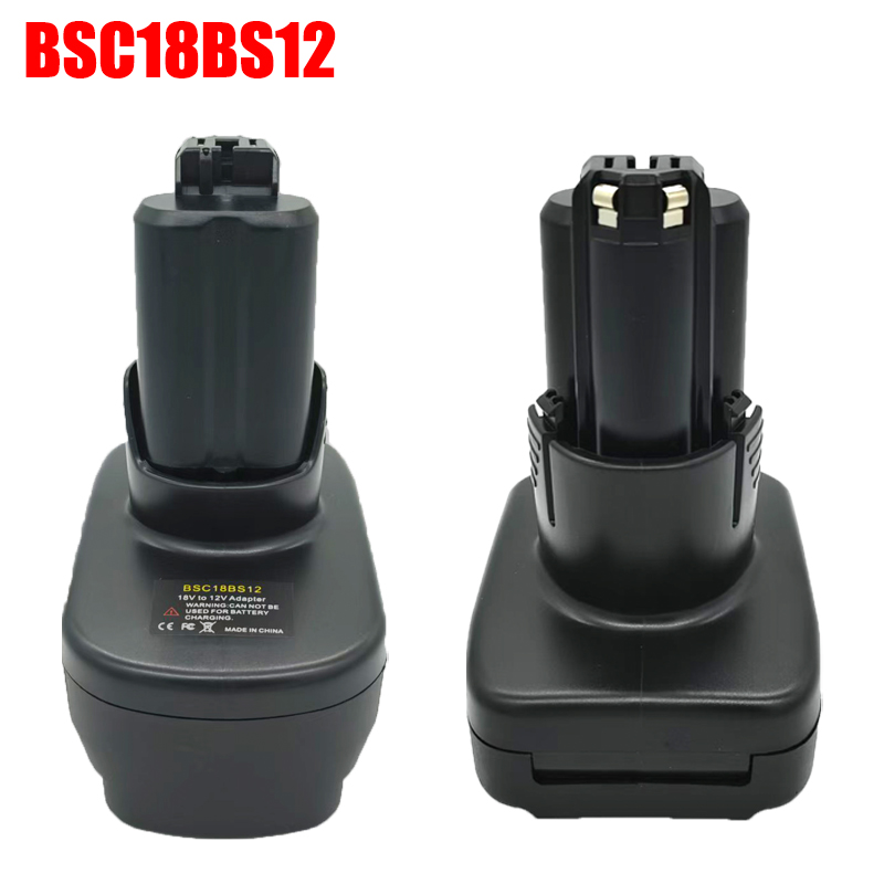 BSC18BS12 Battery Adapter for Bosch 12V Tools for Bosch 18V PBA Lithium Batteries To for Bosch 12V Lithium Battery Power Tool