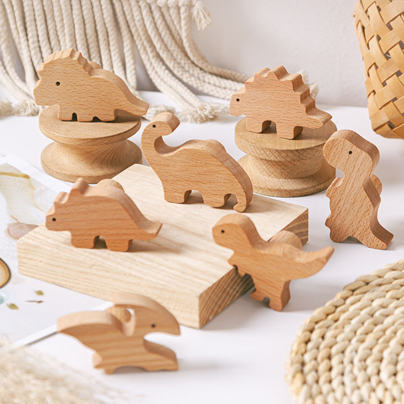Wood Cabinet Door Handle Children's Room Creative Cute Little Dinosaur Cabinet Furniture Handle Childlike Wardrobe Drawer Han