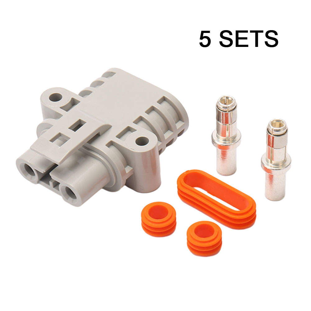 5sets Waterproof 50A For Anderson-Plug Outdoor Parking Air Conditioning Connector Insulated Flame Retardant Shell
