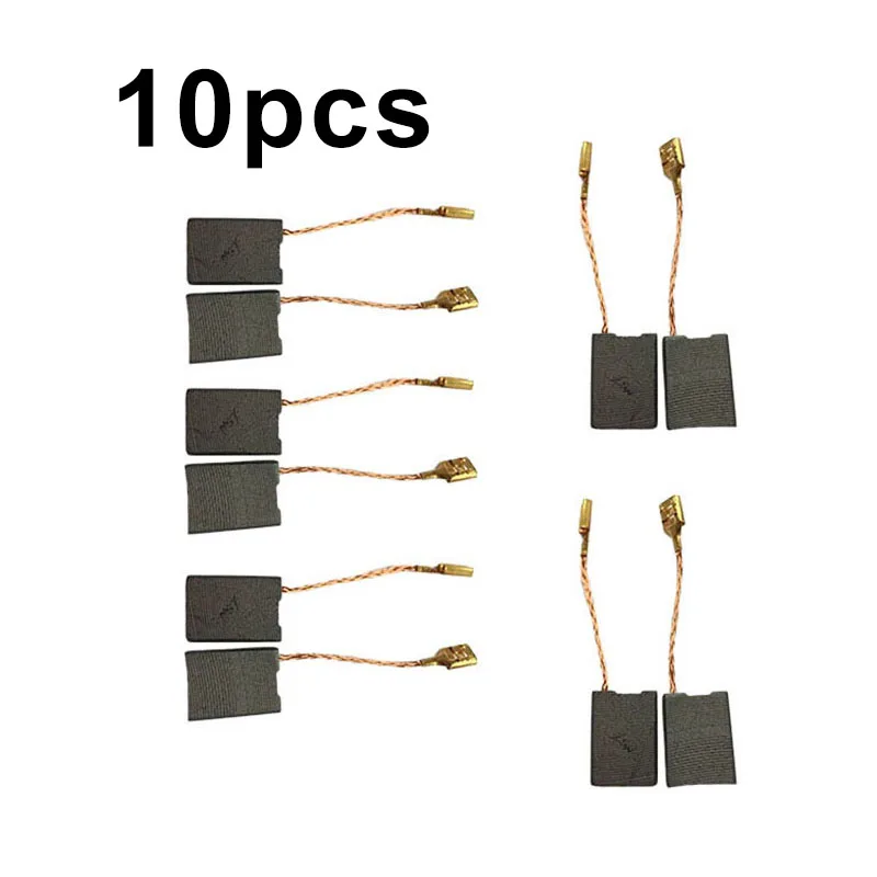 10 Pcs Carbon Brushes Various Electric Motor Parts 6.3×16×22mm For Bosch GWS 20-230 H Angle Grinder Accessories
