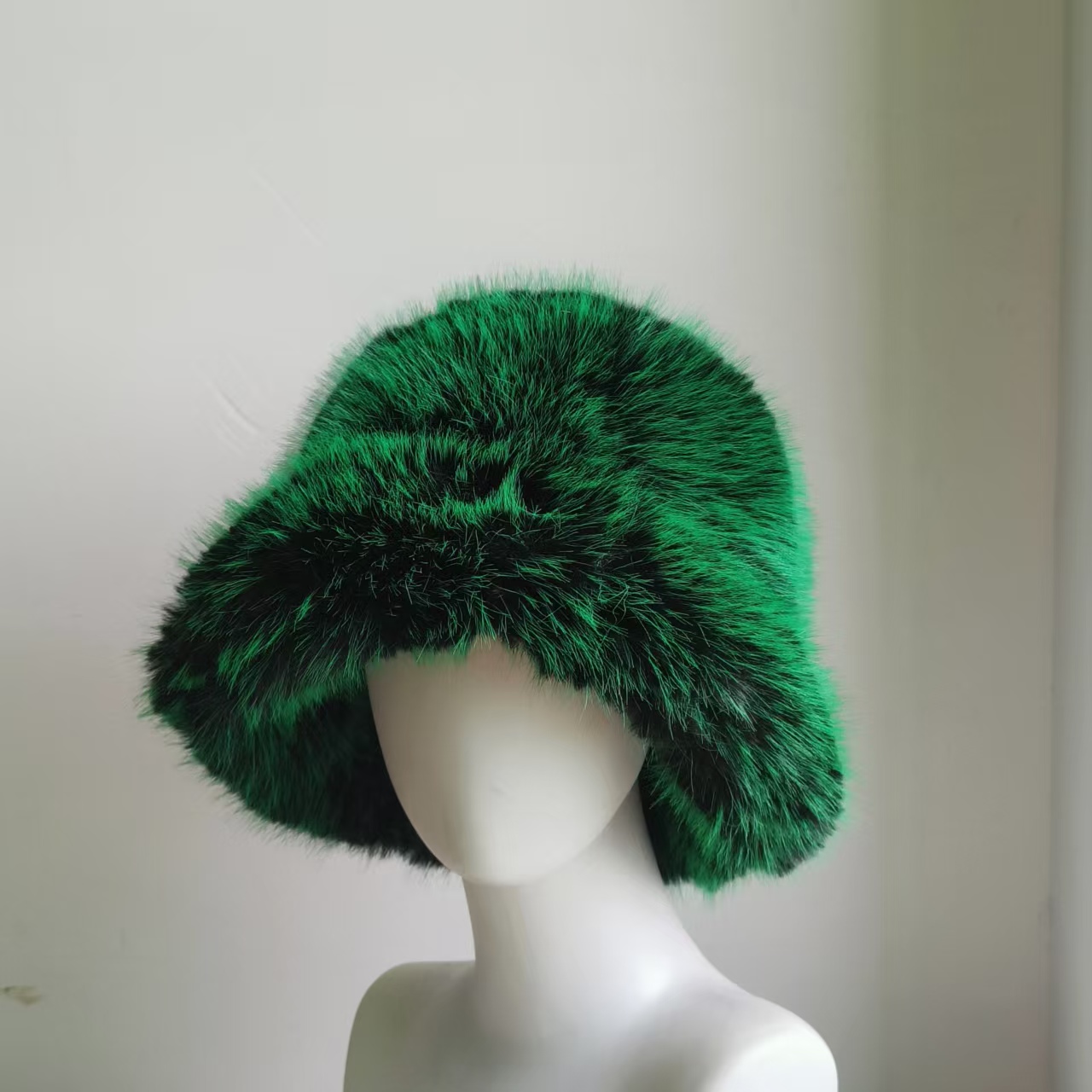 Faux Fur Bucket Hat Warm Imitation Fox Fur Thickened Autumn Winter hat Personality Fishermen Hats for women шапка женс