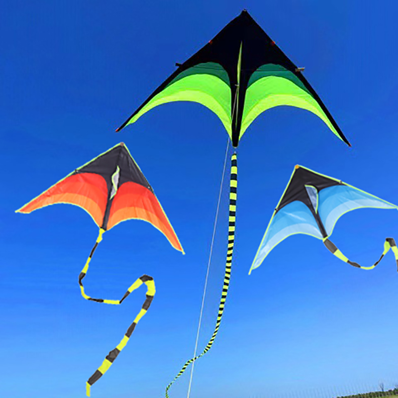 Large Delta Prairie Kite Flying Toy For Children Kite Handle Line Outdoor Sport Kite Plaid Professional Wind Kite Воздушный З