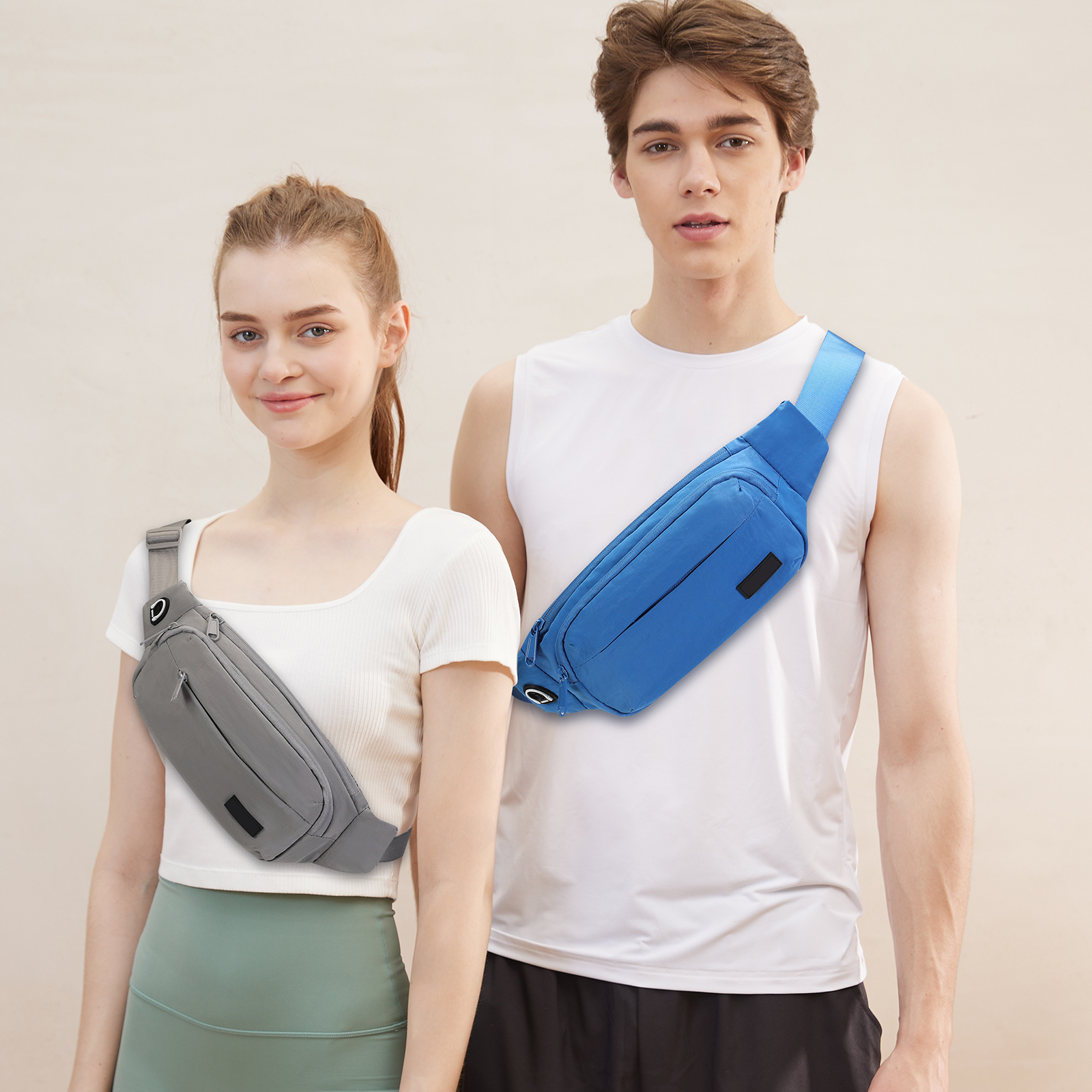 Fanny Pack for Men Women Crossbody mobile Phone Waist Bag students Belt Bag for Travel Walking Running сумка на пояс L size