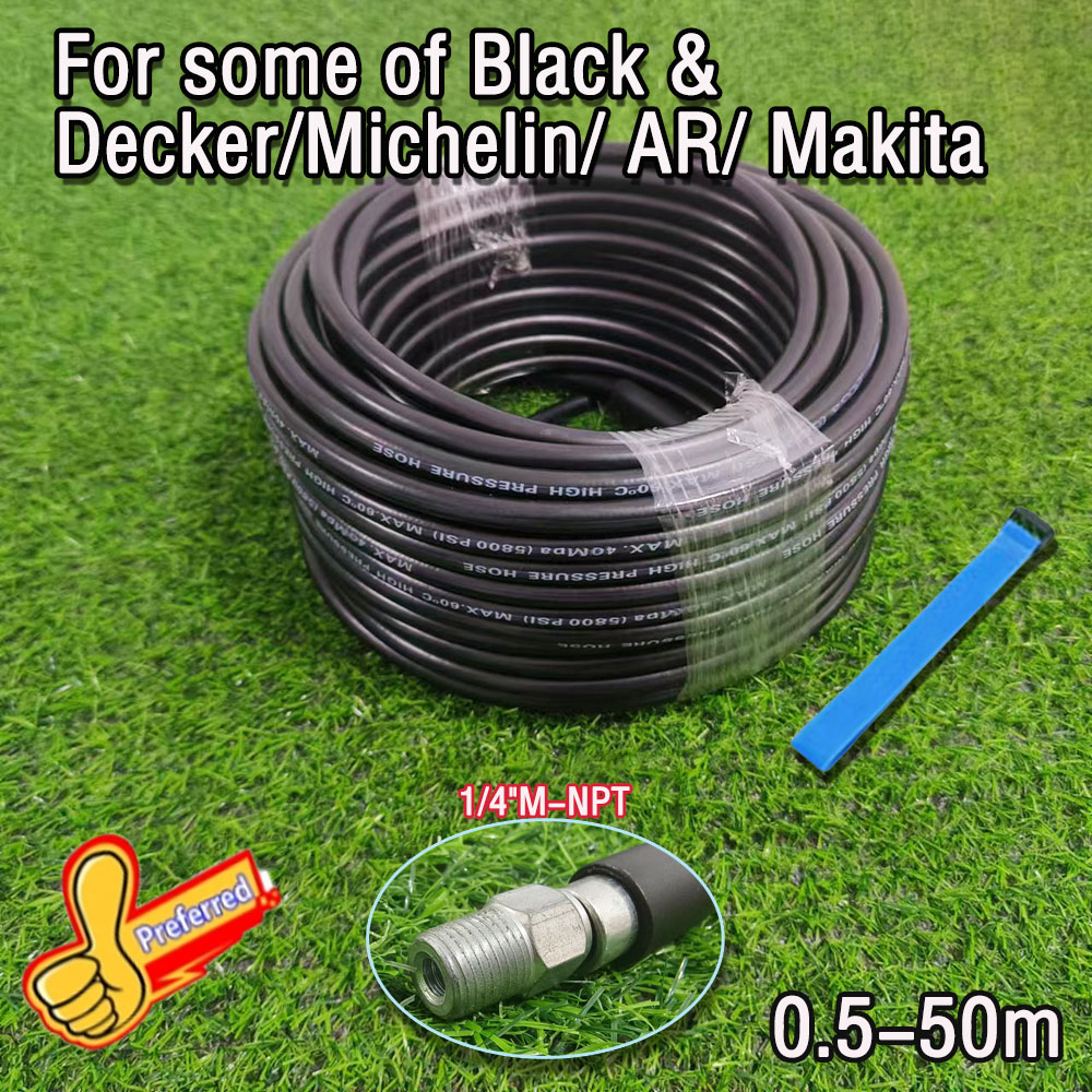 Anti deformation High Pressure Washer Hose Pipe Car Washer Water Cleaning Water Hose for some of Black&Decker/Michelin/AR/Mak