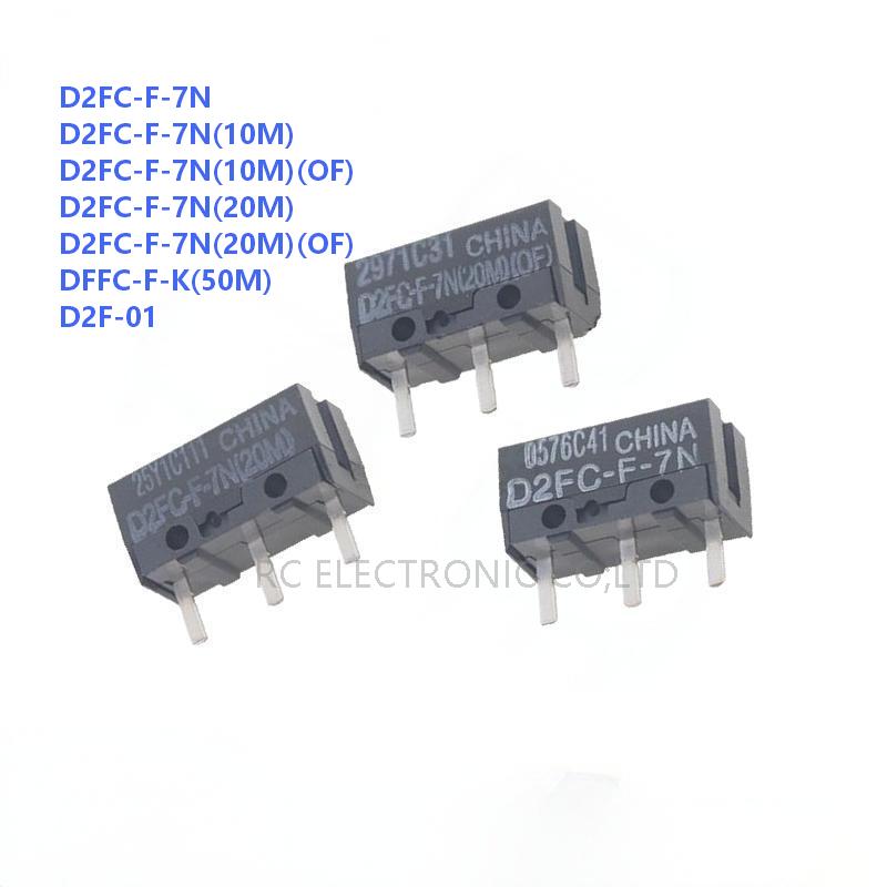 Original Mouse Button Switch D2FC-F-7N D2FC-F-K(50M) D2FC-F-7N(20M)(OF) D2FC-F-7N(10M)(OF) Micro Switch for Omron Mouse
