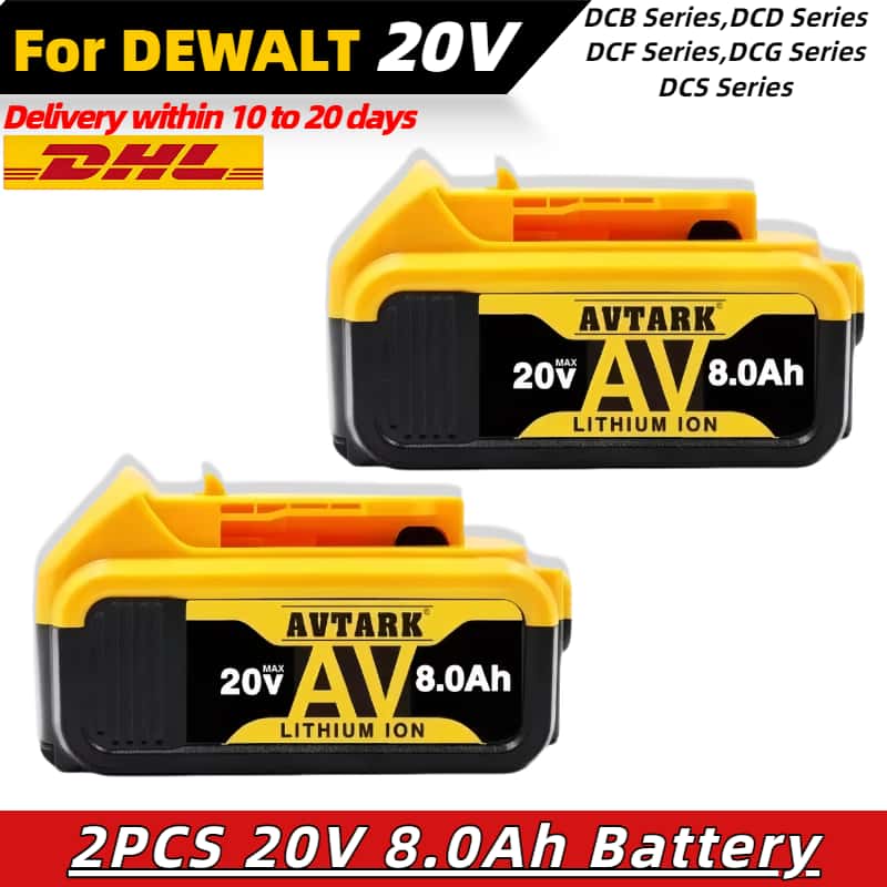 New 100% Original 12000mAh 20V for Dewalt Power Tool Battery DCB206 20V 12.0Ah Battery DCB206 20V Battery DCB205 DCB200
