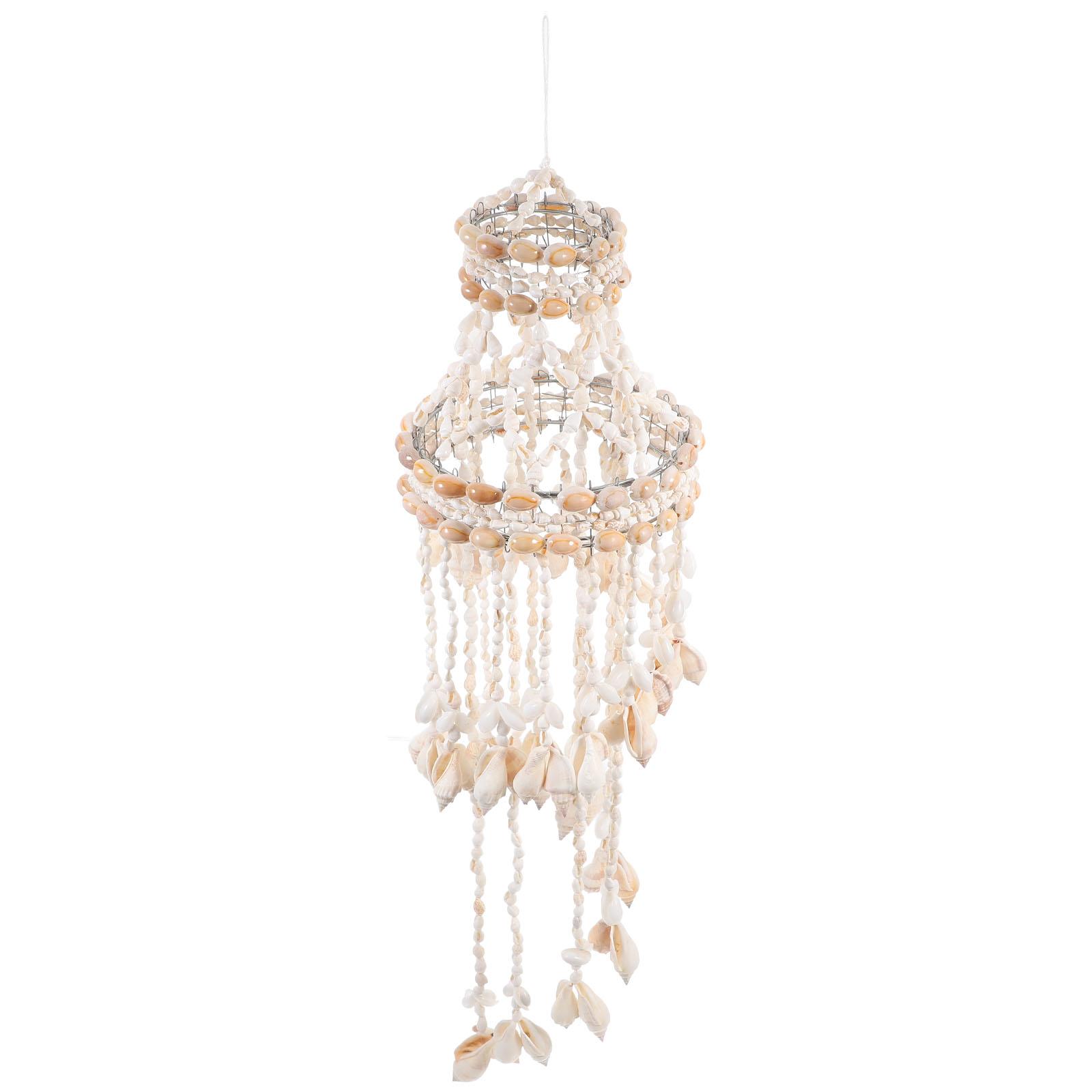 Stylish Conch Shell Wind Chime Durable Material Bedroom Garden Sea Shell Wall Decoration Home Decor Musical Instrument Gift