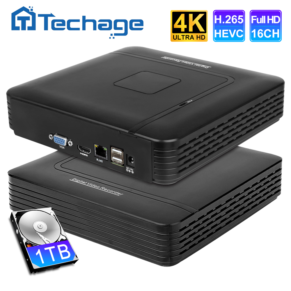 16-канальный 8-мегапиксельный H.265 + мини-видеорегистратор CCTV NVR для IP-камеры Система безопасности Ultra HD 4K/5M/4M/3M/