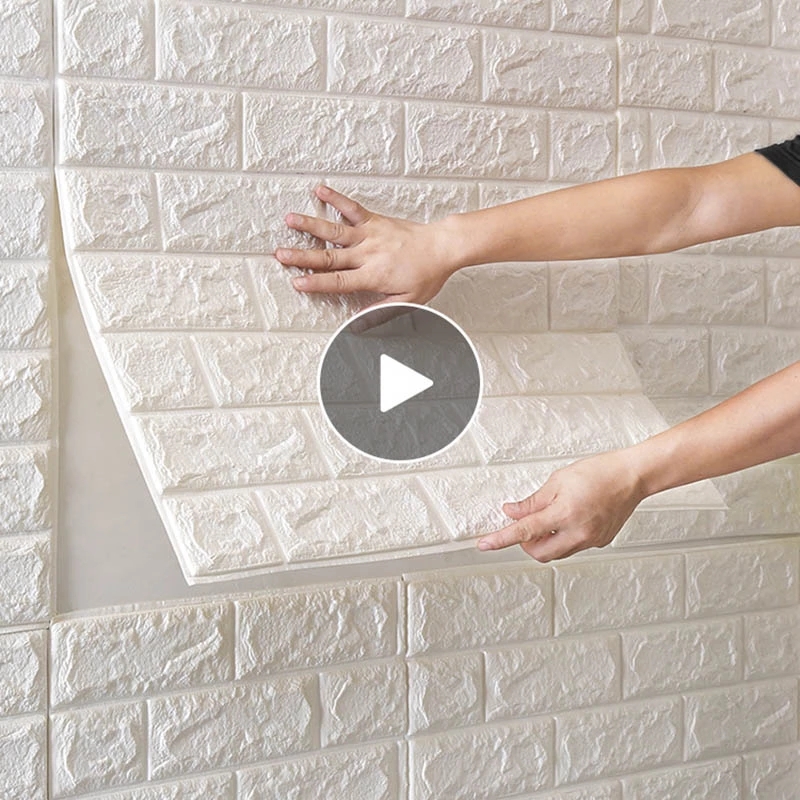 70x38cm 3D Wall Stickers Self Adhesive Foam Brick Room Decor DIY 3D Wallpaper Wall Decor Living Wall Sticker For Kids Room об