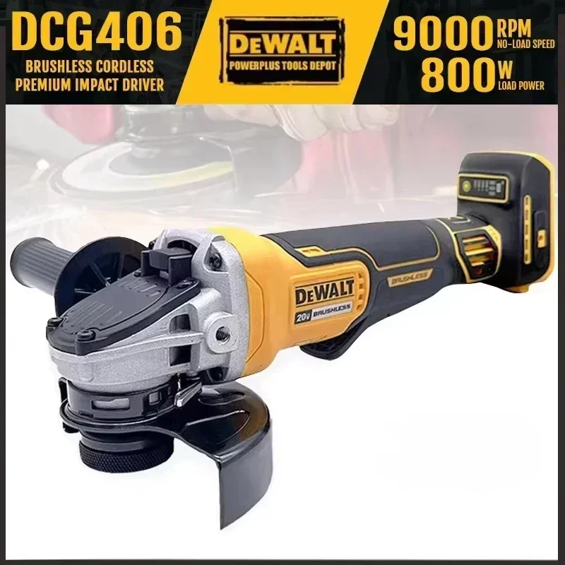 Dewalt DCG406 125MM Brushless Angle Grinder 9000RPM Cordless Cutting Machine Impact Polisher Machine 20V Rechargeable Power T