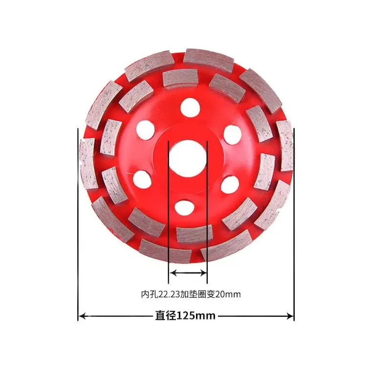 5" Inch 125mm Diamond Cup Grinding Wheel For Concrete Fits Bosch Dewalt Metabo