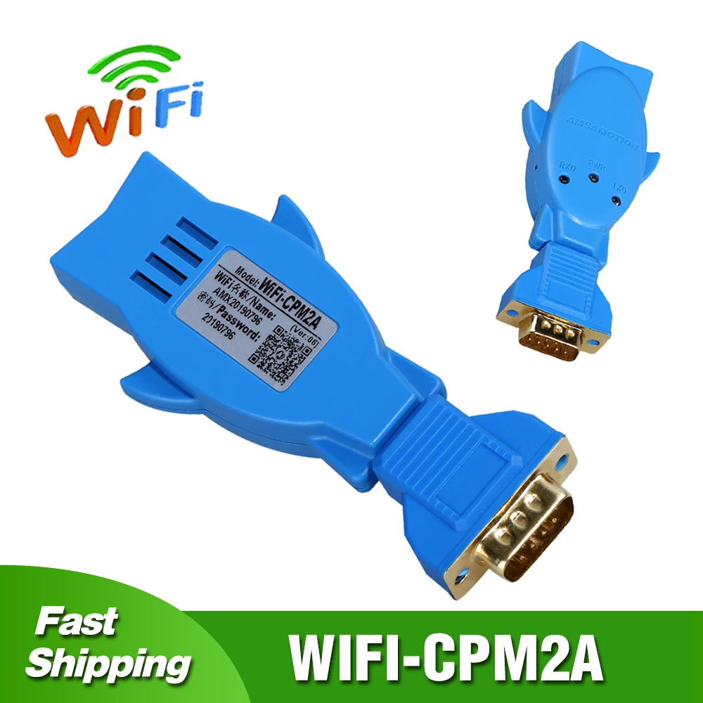 Wireless Programming Adapter WIFI-CPM2A For Omron CQM1/CPM2C/CJ1M C200HE/HG/HX RS232 PLC Download Cable Replace USB-XW2Z-200S