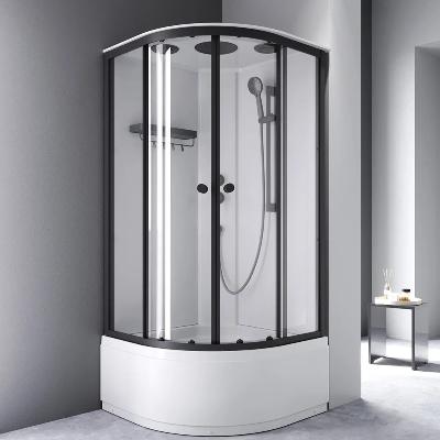 AM.PM Душевая кабина 90x90 AM.PM X-Joy W94C-401A-090BT профиль черный матовый, высокий поддон