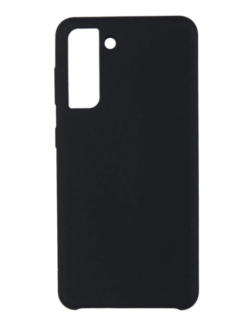 Чехол-накладка для Samsung Galaxy S21 FE силиконовый матовый (черный)