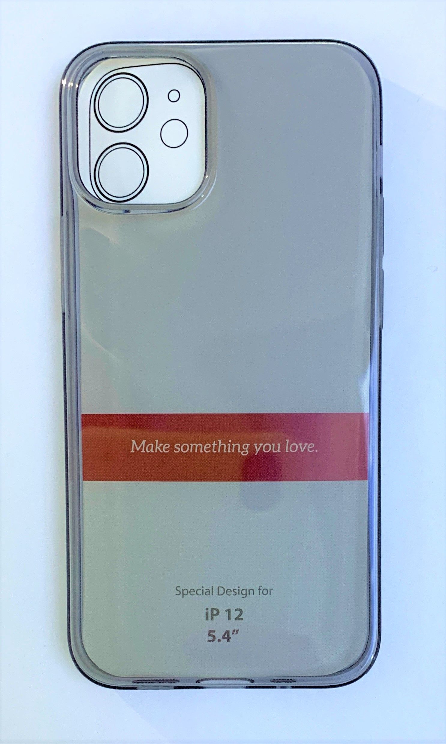 Hoco Чехол-накладка Hoco Light Series TPU для iPhone 12 Mini силиконовый (прозрачно-черный)