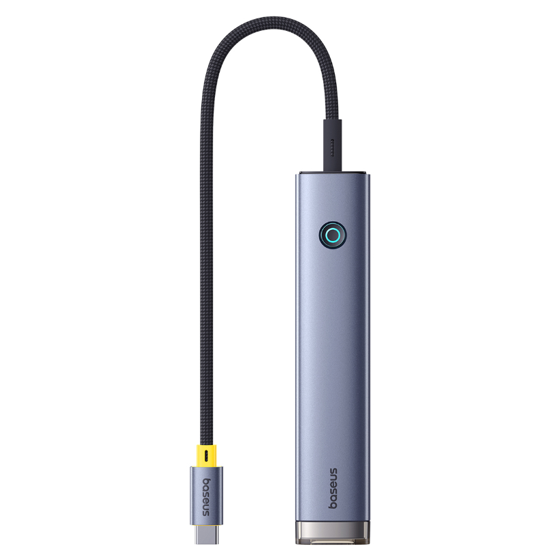 Baseus Адаптер Baseus UltraJoy 7 в 1 3USB/HDMI/2USB-c/RJ45 (B00052803811-03) (серый)