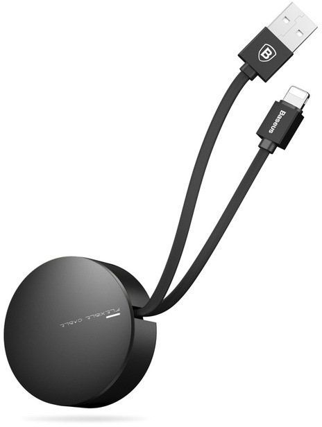 Baseus Кабель Baseus New Era Cable Telescopic (USB) на (Lightning) 0.9m (CALEP-01) (черный)
