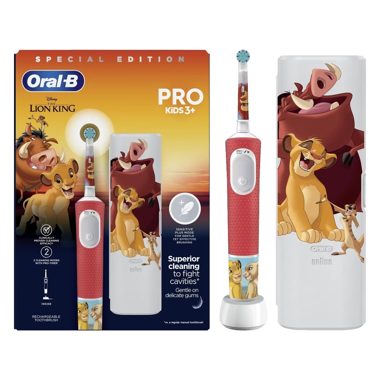 Oral-B Электрическая зубная щетка Oral-B Vitality Pro Kids Lion King