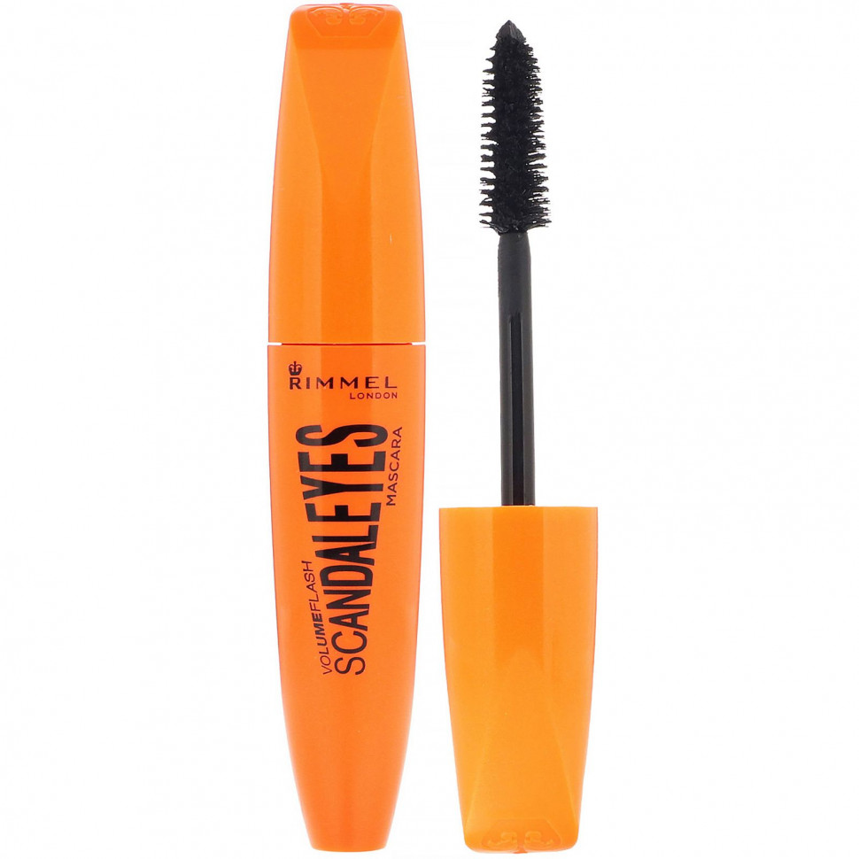Риммель Лондон Rimmel London, Тушь для ресниц Scandaleyes, 003 угольно-черная, 12 мл