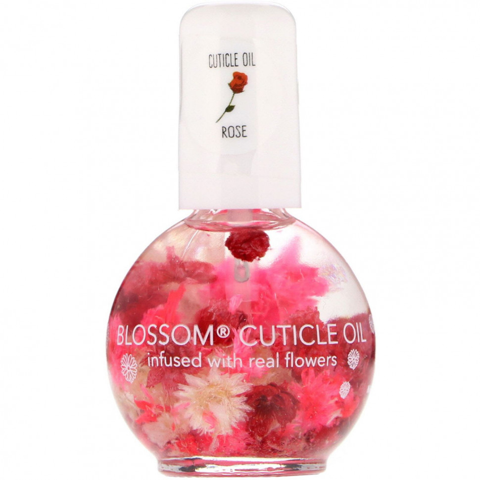Blossom Blossom, Масло для кутикулы, роза, 12,5 мл (0,42 жидк. унции)