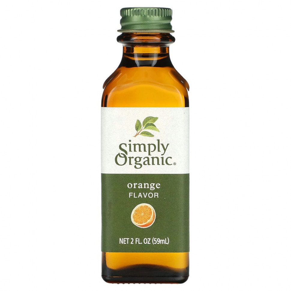 Симпли Органик Simply Organic, Апельсиновый ароматизатор, 2 жидк. унц. (59 мл)