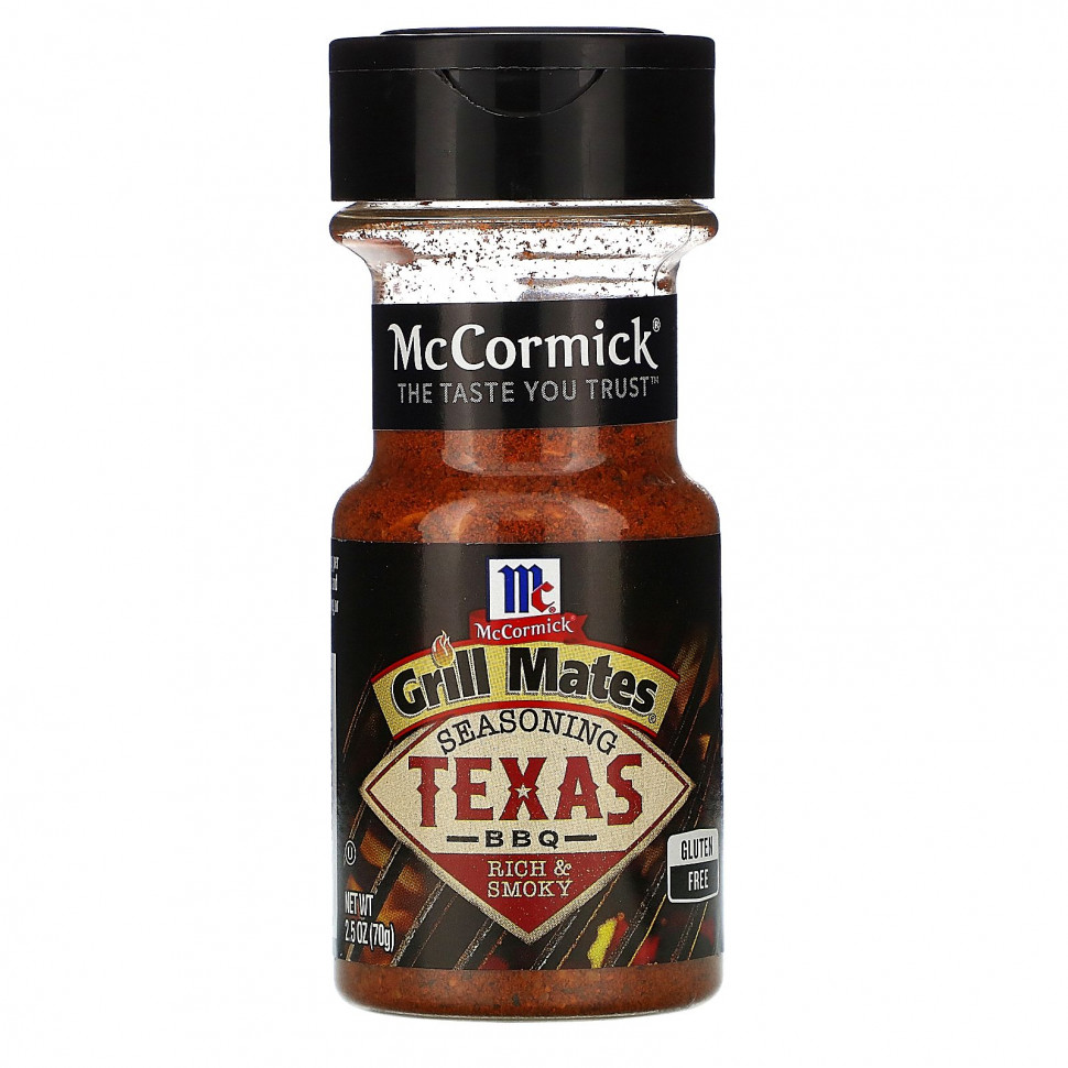 McCormick Grill Mates McCormick Grill Mates, Техасская приправа для барбекю, 70 г (2,5 унции)
