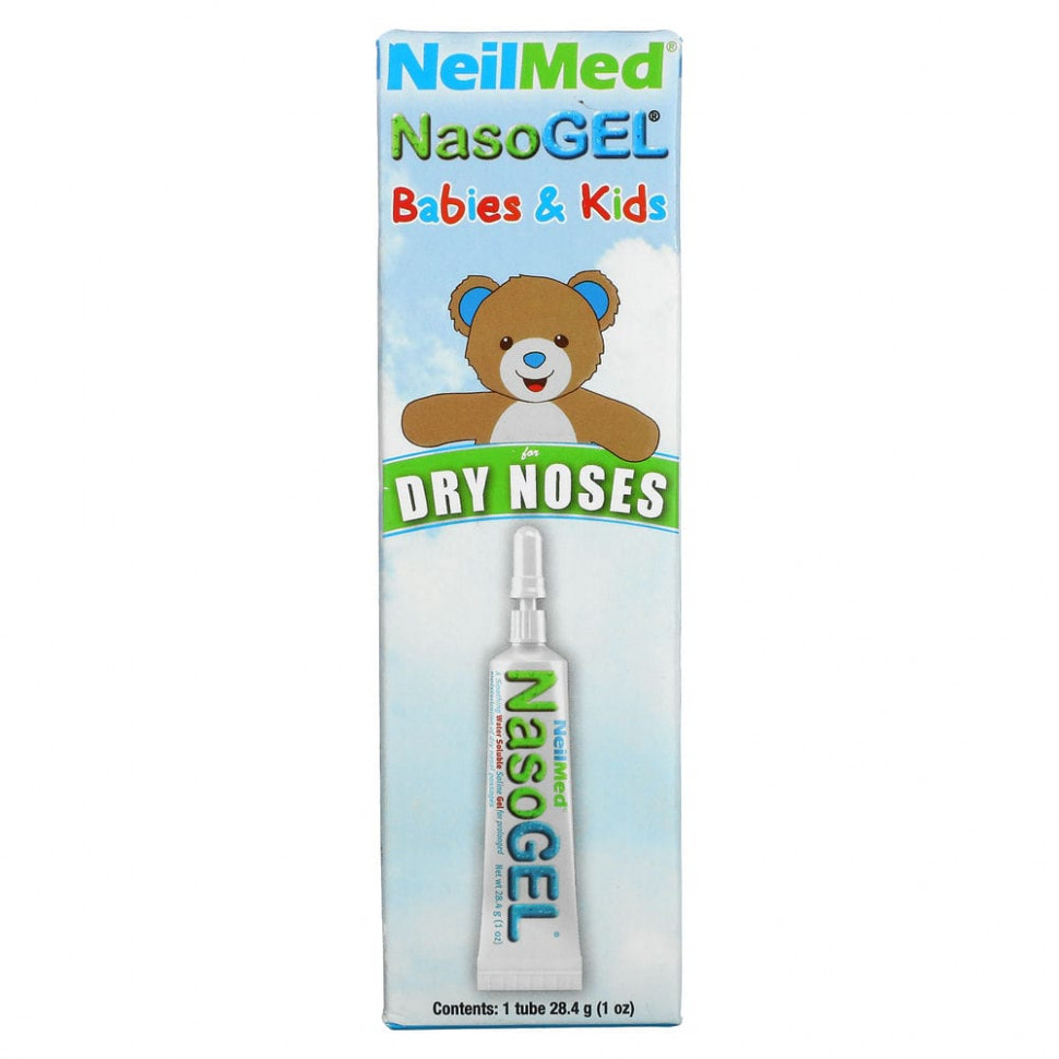НилМед NeilMed, Babies & Kids, назогель от сухости в носу, 28,4 г (1 унция)