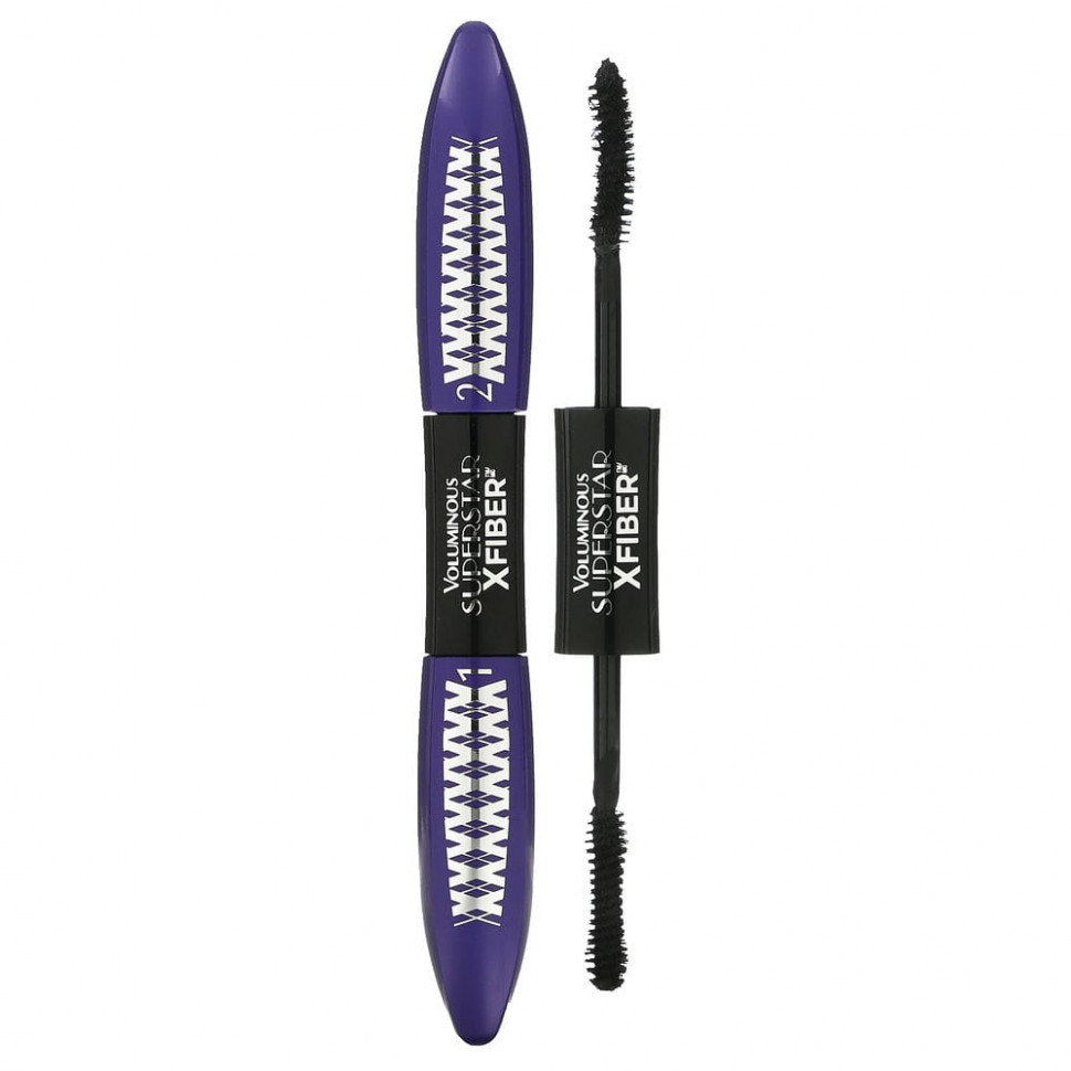 L'Oreal, Voluminous X Fiber, тушь для ресниц, оттенок 213 угольно-черный, 13 мл (0,43 жидк. унции)