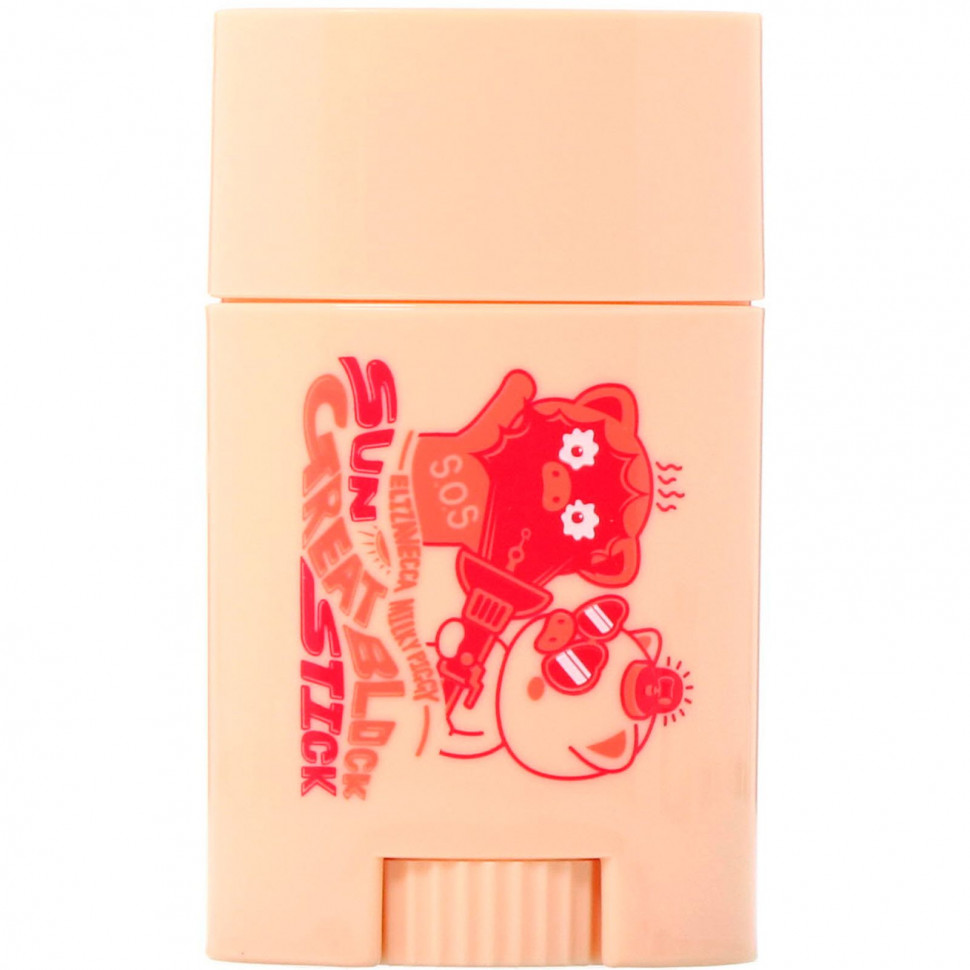Элизавекка Elizavecca, Milky Piggy, Sun Great Block Stick, солнцезащитный стик, SPF 50+ PA +++, 22 г (0,78 унции)