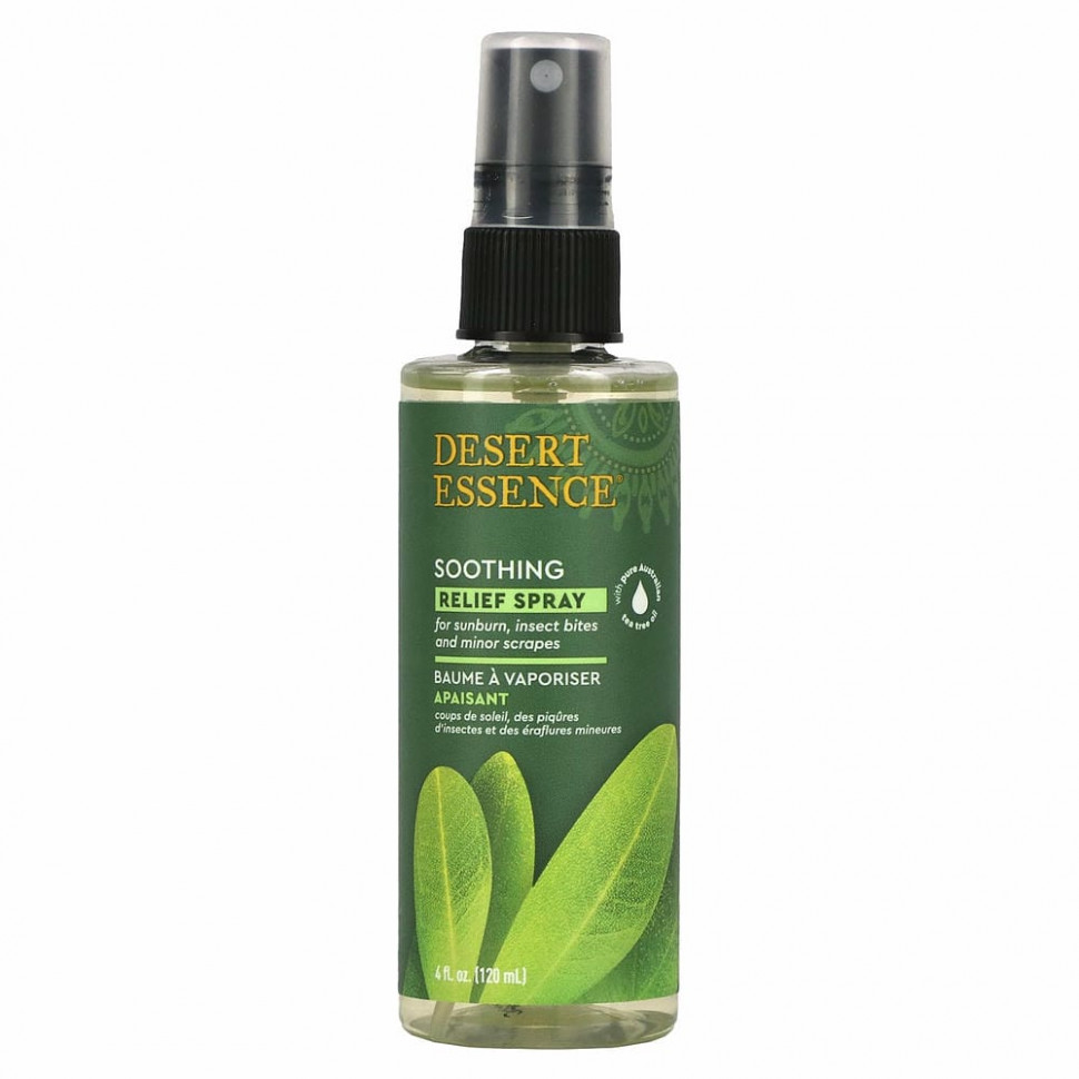 Дезерт Эссенс Desert Essence, Обезболивающий спрей, 4 ж. унц.(118.2 мл)