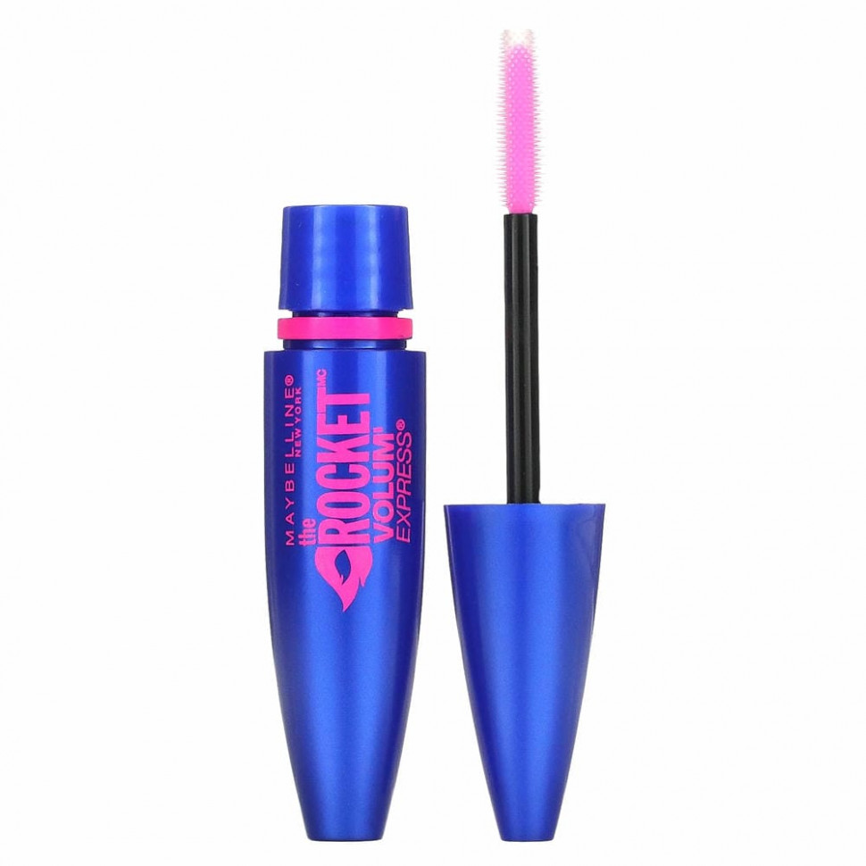 Maybelline Maybelline, Тушь для ресниц The Rocket Volum' Express, угольно-черная, 9 мл