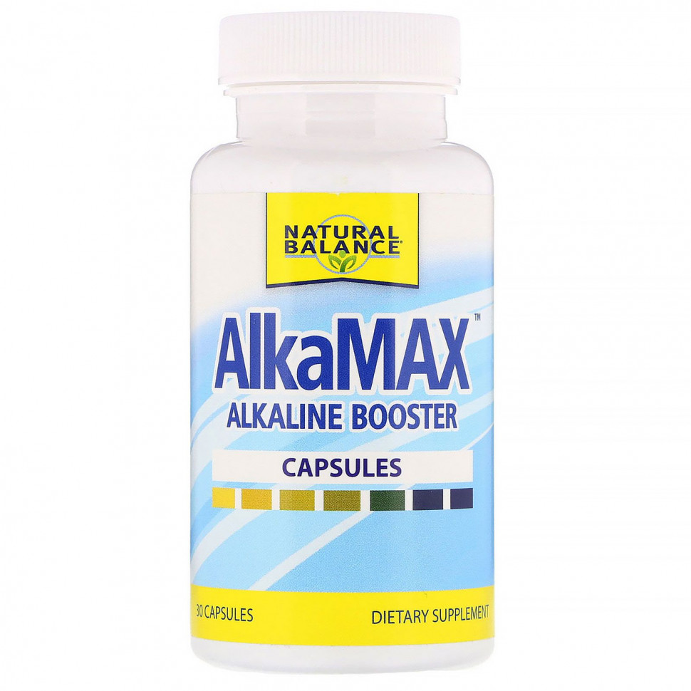 Natural Balance, AlkaMax, щелочной усилитель, 30 капсул Натуре Баланс Natural Balance, AlkaMax, щелочной усилитель, 30 капсул