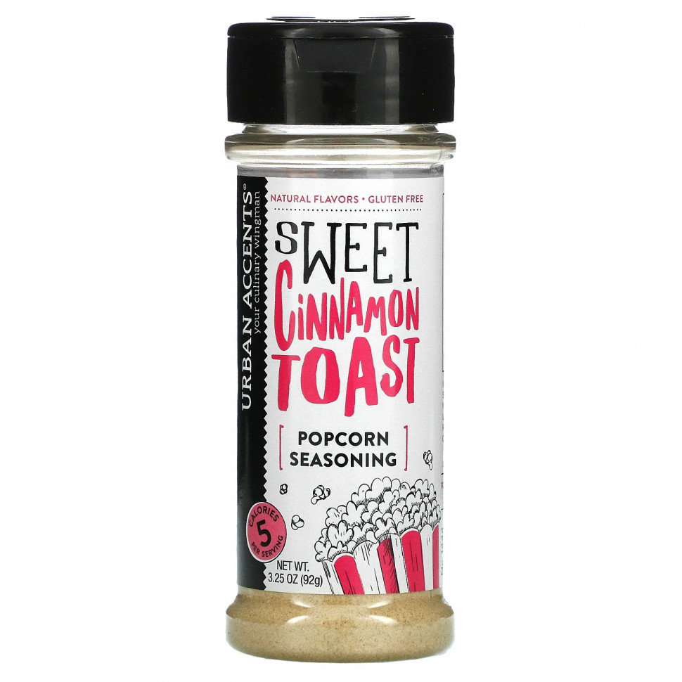 Urban Accents Urban Accents, Popcorn Seasoning, сладкие тосты с корицей, 92 г (3,25 унции)