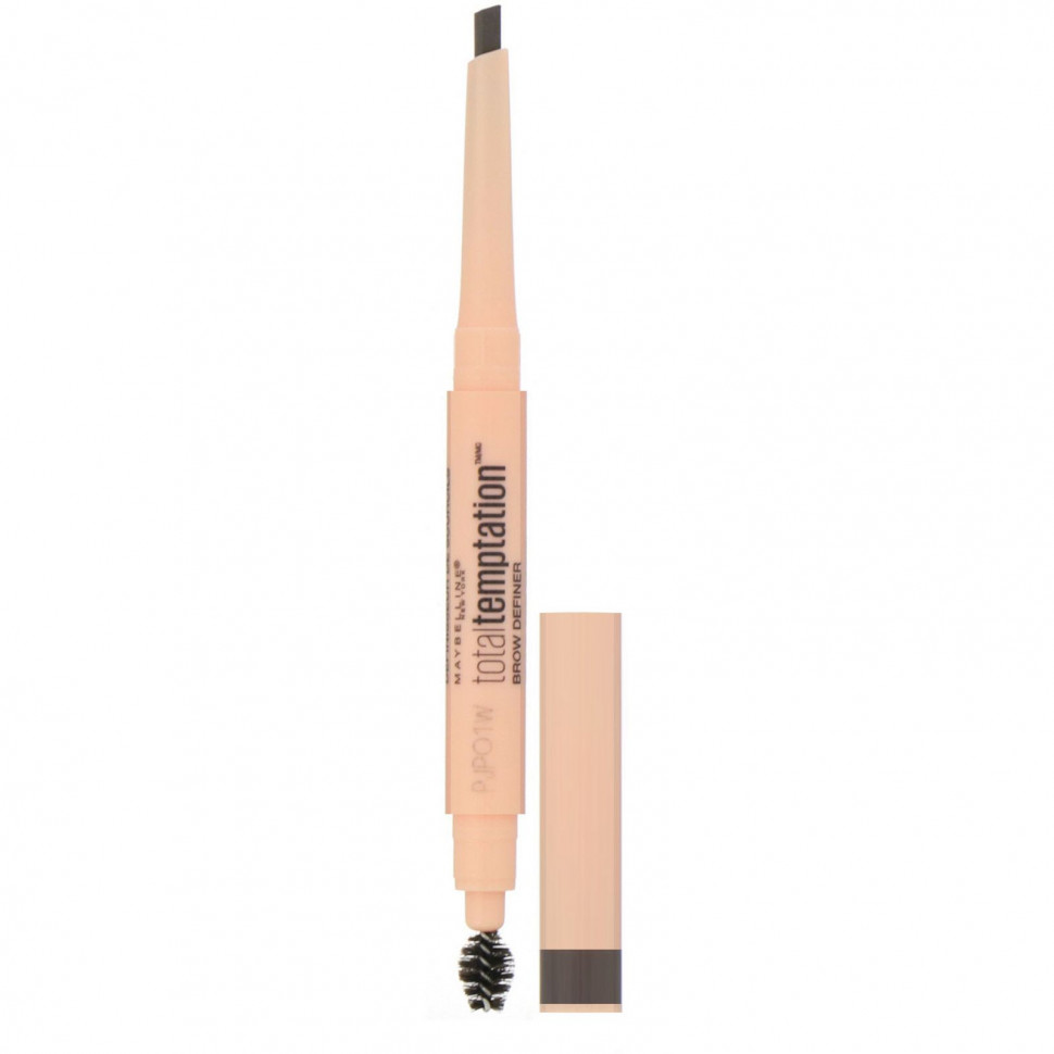 Maybelline Maybelline, Карандаш для бровей Total Temptation, темно-коричневый, 150 мг